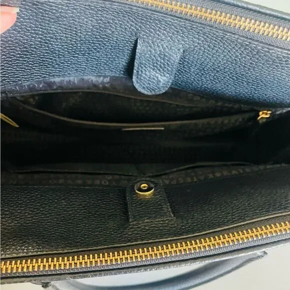 Kate Spade Black Leather Kalen Chester Street Satchel purse bag w strap EUC - Picture 8 of 9